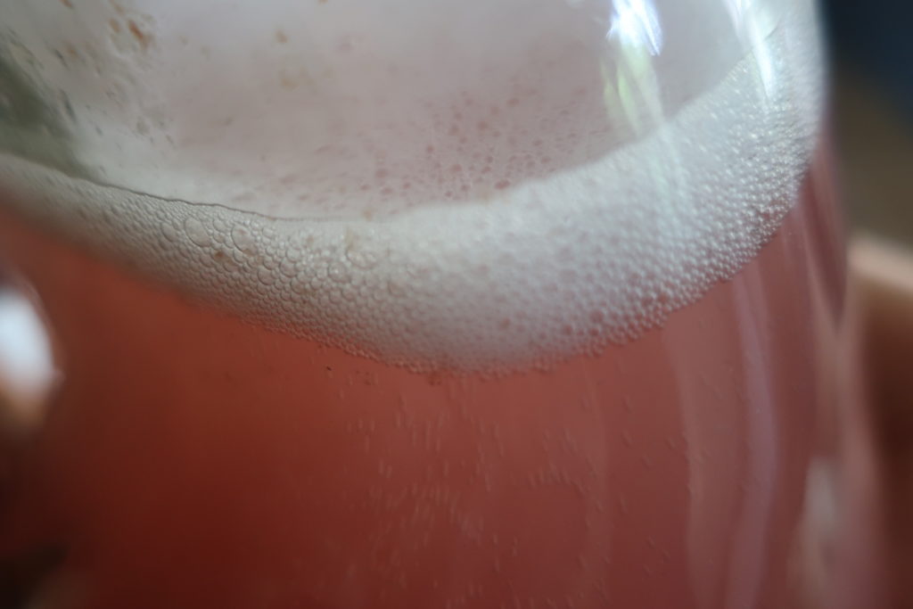 les bulles de la boissons pétillante fermentée de jaboticaba